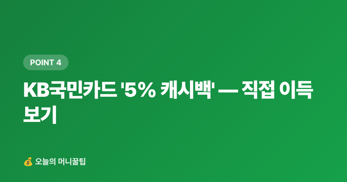 KB국민카드 '5% 캐시백' — 직접 이득 보기 - 9월 재산세 2기분 카드 납부 — 신한·KB·현대카드 수수료·캐시백 완벽 비교